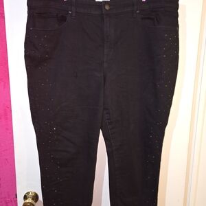Lane Bryant Black Skinny Jeans